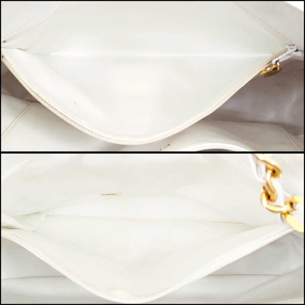 ✨️💎Authentic Chanel White Qualited Lambskin Hobo Bag - Picture 5 of 16